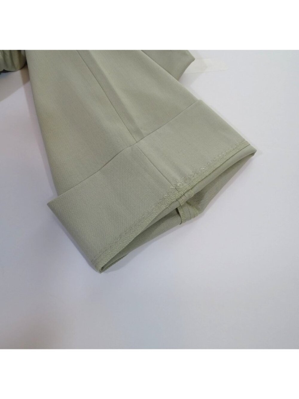 Banana Republic Women Wool Blend Wide Leg Pants Tan Size 4 Flat Front Pockets - Picture 8 of 12